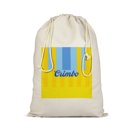 Retro London Blues Yellow Santa Sack