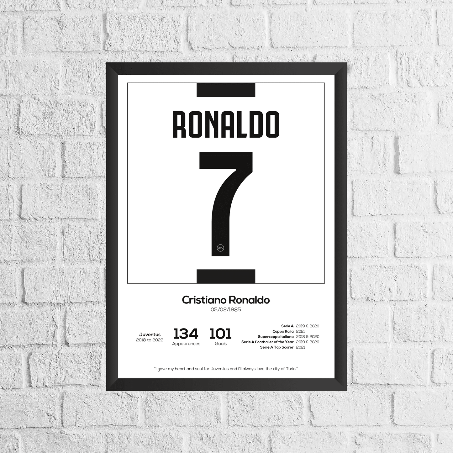 Cristiano Ronaldo Real Madrid Legend Statistikdruck