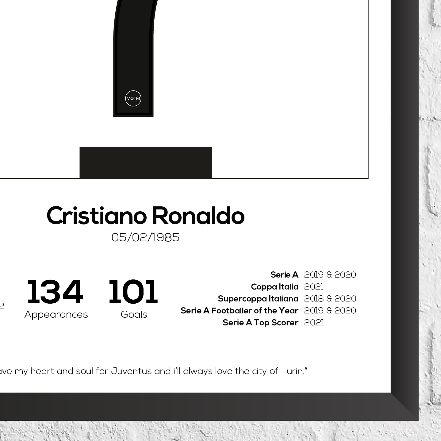 Cristiano Ronaldo Real Madrid Legend Statistikdruck