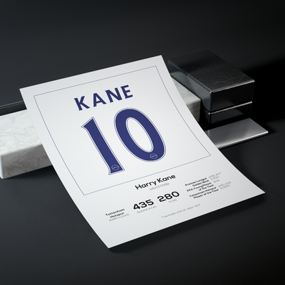 Harry Kane Legend Stats Print