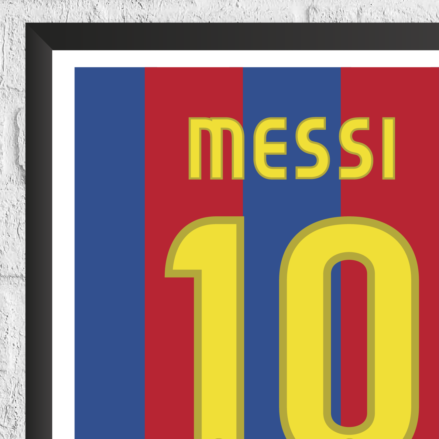 Lionel Messi FC Barcelona Legend Statistikdruck