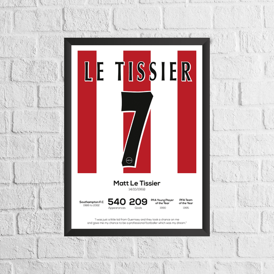 Matt Le Tissier Southampton Leyenda Estadísticas Imprimir