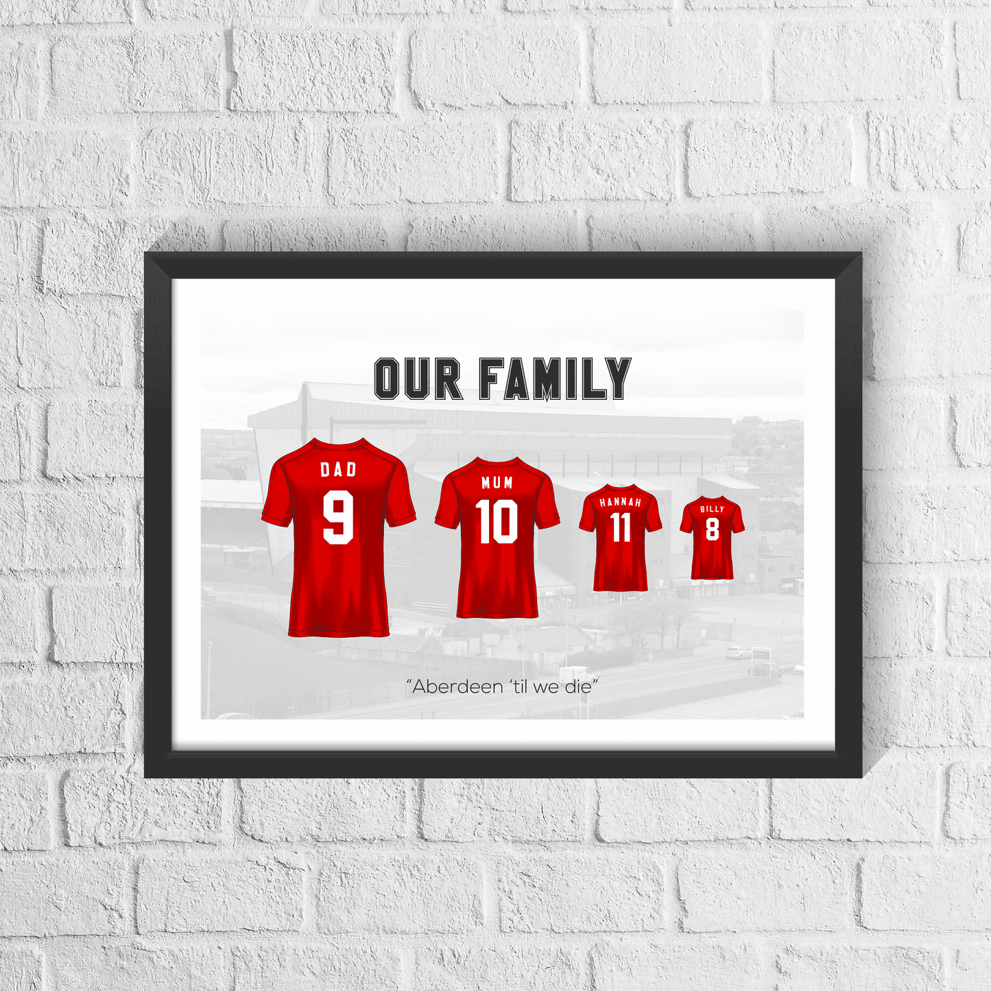 Personalised Aberdeen Family Print