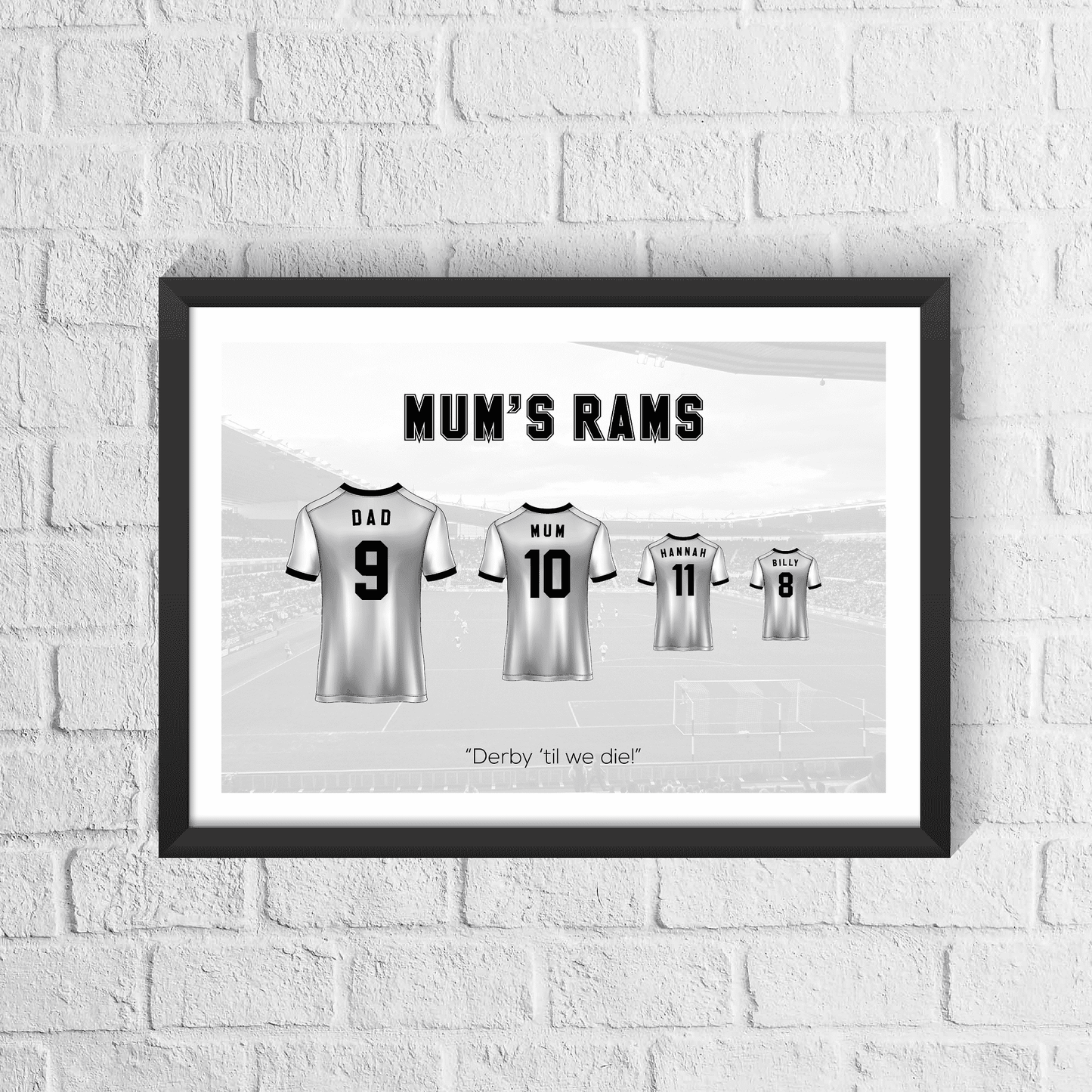 Personalised Derby Family Print