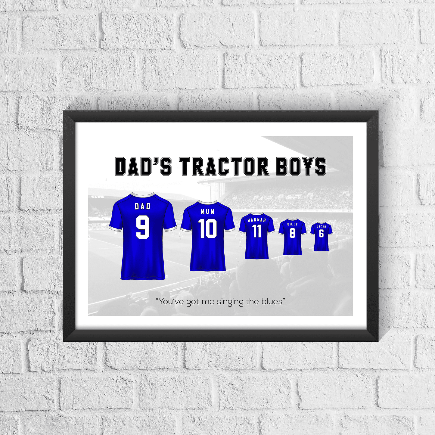 Personalised Ipswich Family Print