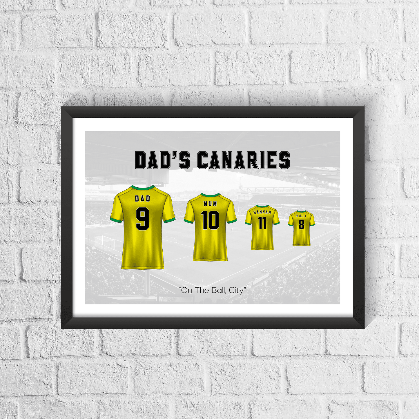 Personalised Norwich Family Print