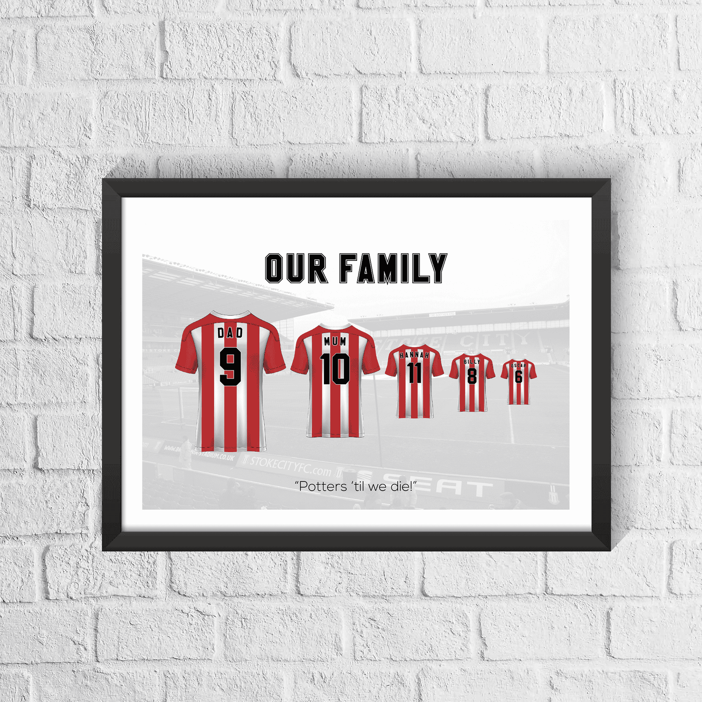 Personalised Stoke Family Print