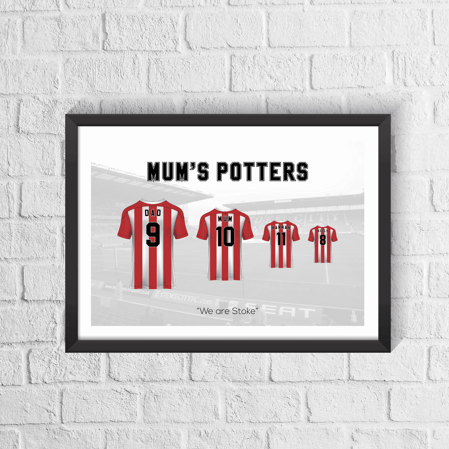 Personalised Stoke Family Print