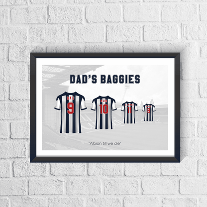 Personalised West Brom Family Print