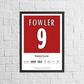 Robbie Fowler Liverpool Leyenda Estadísticas Imprimir