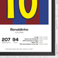 Ronaldinho Barcelona Legend Statistikdruck