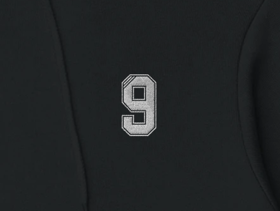 Alan Shearer Newcastle Number 9 Embroidered Hoodie