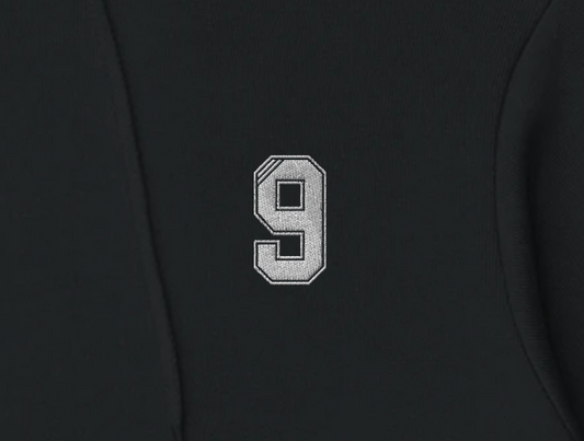 Alan Shearer Newcastle United Number 9 Embroidered Hoodie