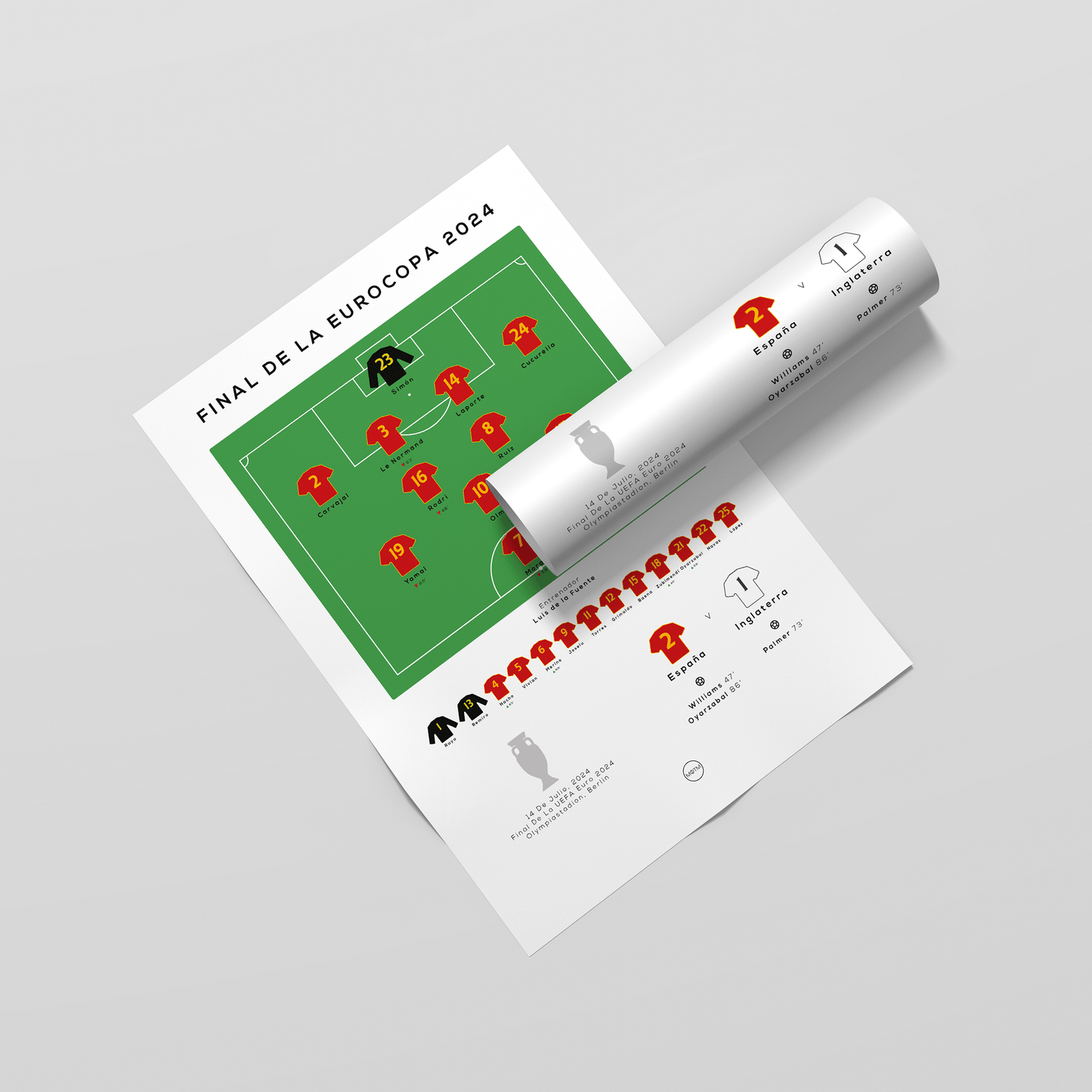 Italien vs. England Euro 2020 Final Print