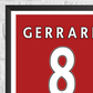 Steven Gerrard Liverpool Legend Statistikdruck