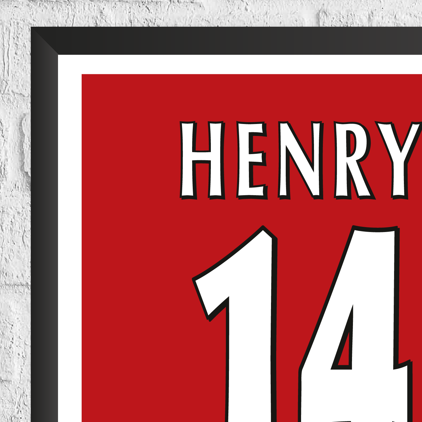 Thierry Henry Arsenal Legend Statistikdruck