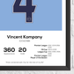 Vincent Kompany Manchester City Legend Statistikdruck