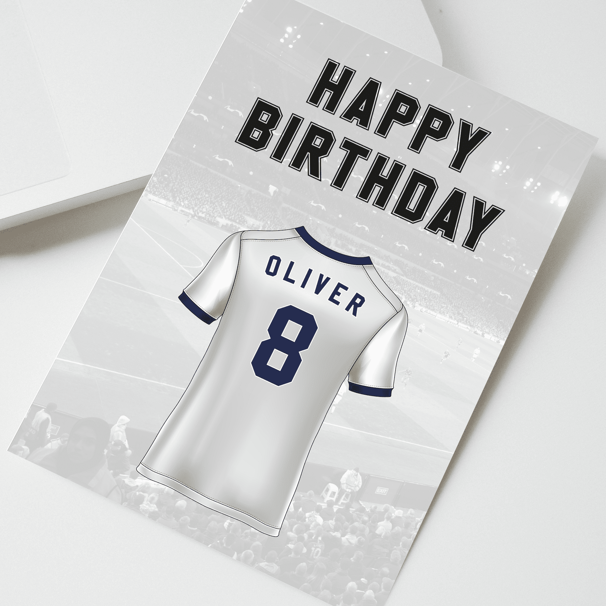 Personalised Tottenham Hotspur Birthday Card – MOTM Football